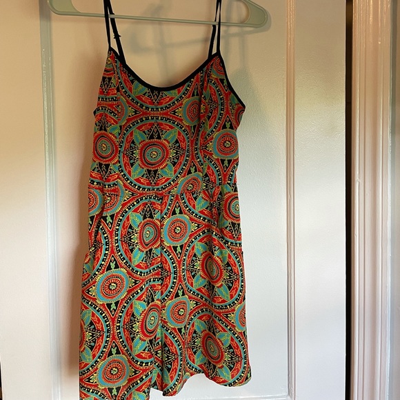 Xhilaration Pants - Colorful romper with pockets, size Medium from Xhileration